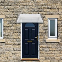 [US-W]HT-100 x 100 Household Application Door & Window Rain Cover Eaves Gray Holder